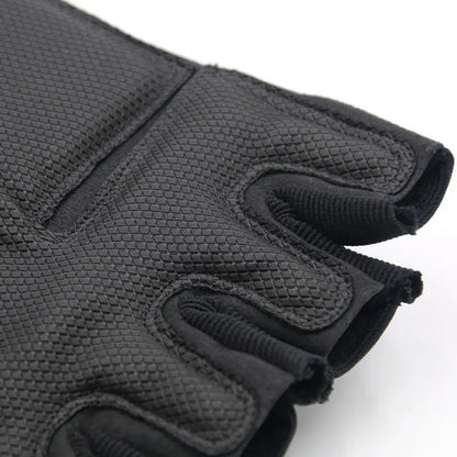 Tactical Hard Knuckle Half-Finger Gloves Men's Combat Hunting Shooting Paintball Duty - Fingerless