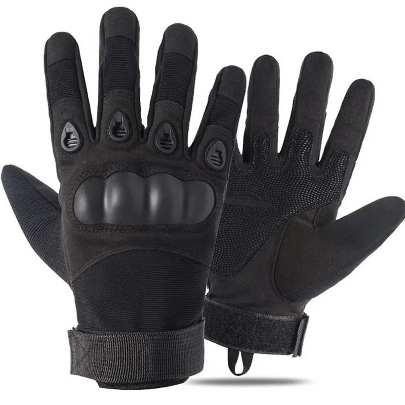 Tactical Hard Knuckle Half-Finger Gloves Men's Combat Hunting Shooting Paintball Duty - Fingerless